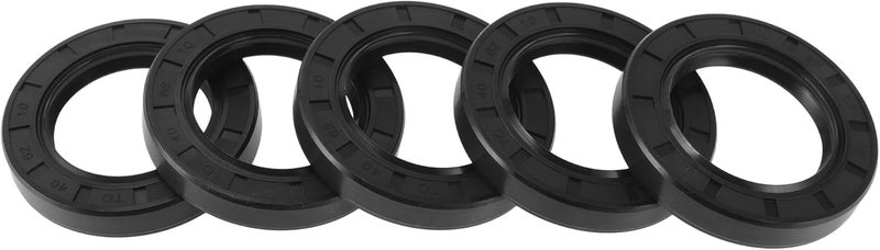 HEROFFIX 5 Pcs Rotary Shaft Seal High Pressure Oil Seal 40x62x10mm Black Nitrile 70 Durometer Rubber - Image 1